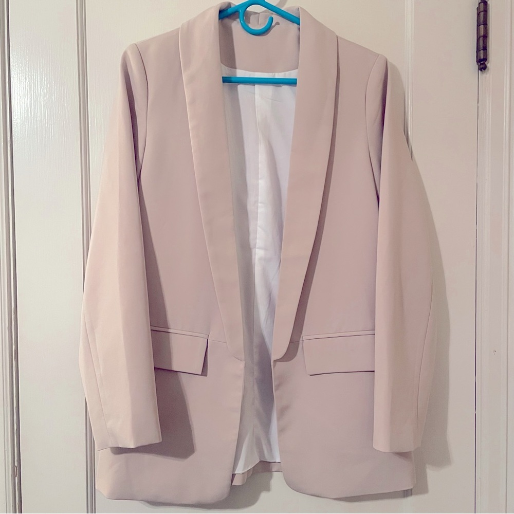 Women's Khaki Open Front Blazer Size S